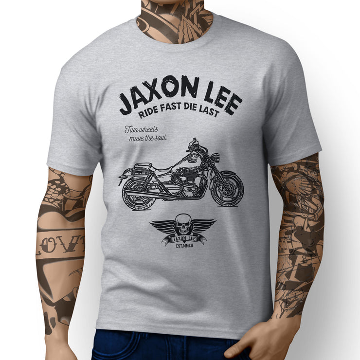 JL Ride Art Tee aimed at fans of Triumph Thunderbird Motorbike