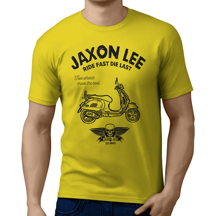 JL Ride Illustration For A Vespa GTS 300 Motorbike Fan T-shirt