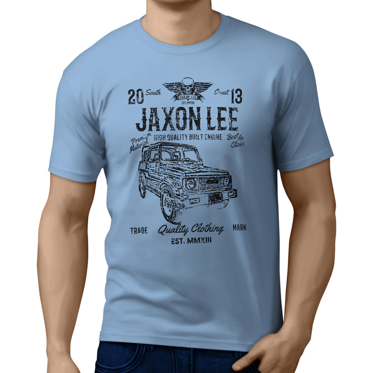 JL Soul Illustration For A 1986 Suzuki Samurai Motorcar Fan T-shirt