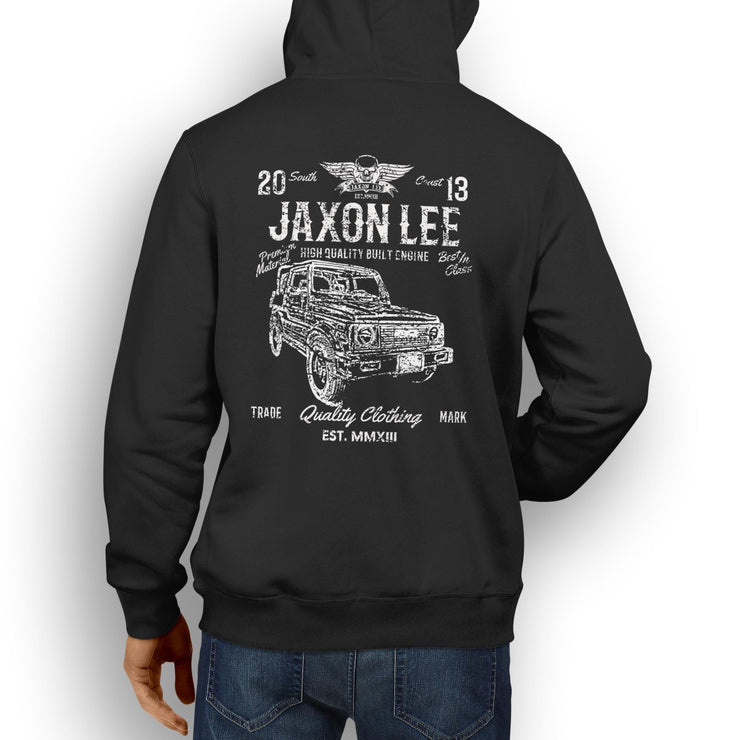 JL Soul Illustration For A 1986 Suzuki Samurai Motorcar Fan Hoodie