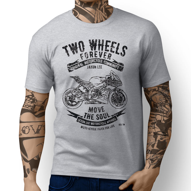 JL Soul Illustration for a Aprilia RSV4 R FW GP3 Motorbike fan T-shirt - Jaxon lee