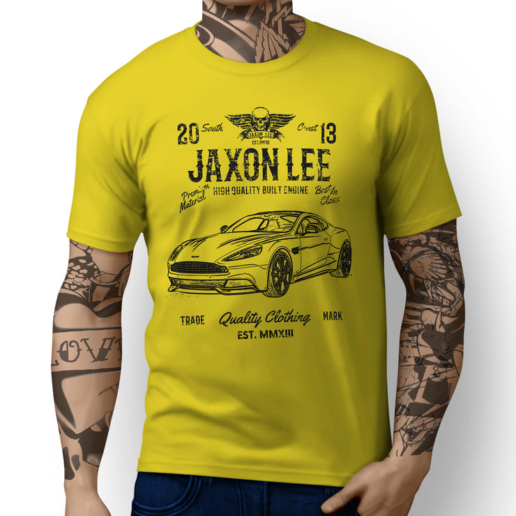 JL Soul Illustration For A Aston Martin Vanquish Motorcar Fan T-shirt