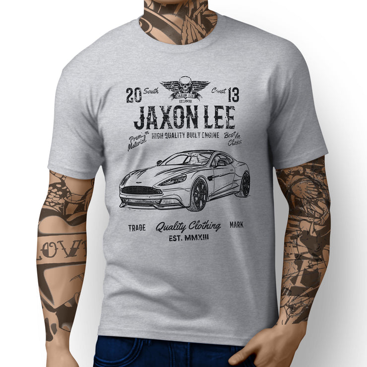 JL Soul Illustration For A Aston Martin Vanquish Motorcar Fan T-shirt