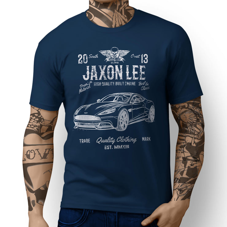 JL Soul Illustration For A Aston Martin Vanquish Motorcar Fan T-shirt