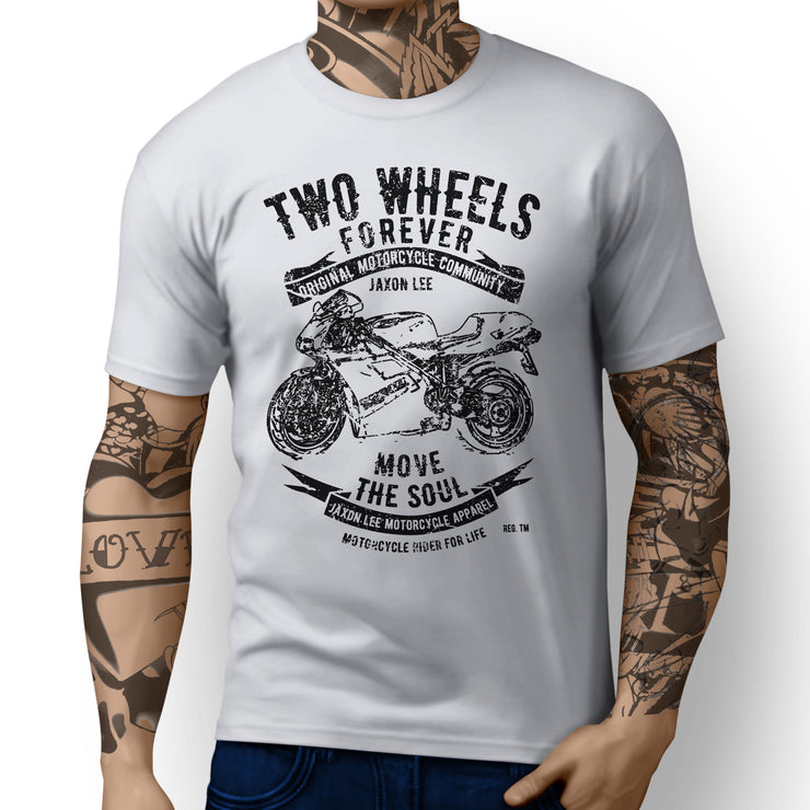 JL Soul Illustration For A Ducati 748 Motorbike Fan T-shirt - Jaxon lee
