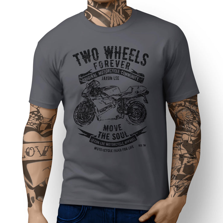 JL Soul Illustration For A Ducati 748 Motorbike Fan T-shirt - Jaxon lee