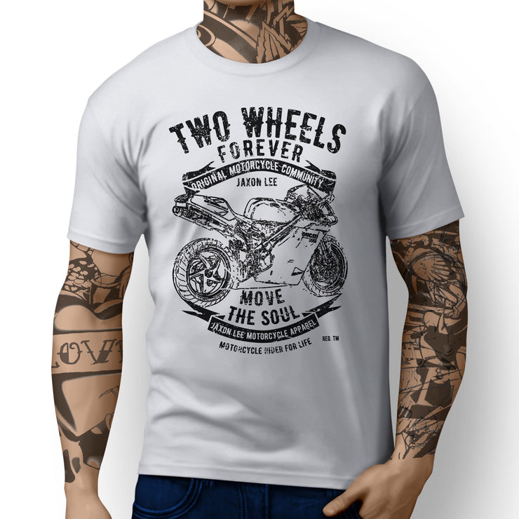 JL Soul Illustration For A Ducati 996R Motorbike Fan T-shirt - Jaxon lee