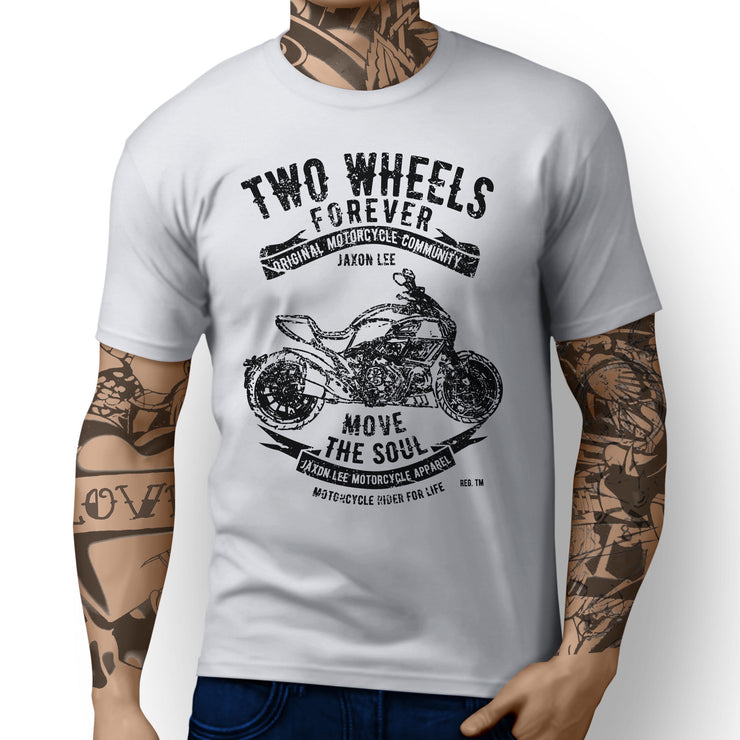 JL Soul Illustration For A Ducati Diavel Motorbike Fan T-shirt - Jaxon lee