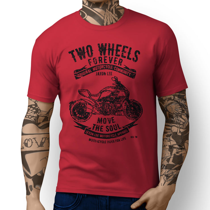 JL Soul Illustration For A Ducati Diavel Motorbike Fan T-shirt - Jaxon lee