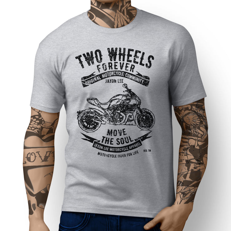 JL Soul Illustration For A Ducati Diavel Carbon Motorbike Fan T-shirt - Jaxon lee