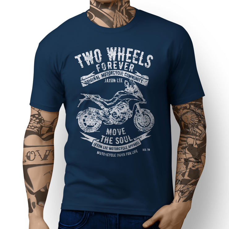 JL Soul Illustration For A Ducati Multistrada 1200 Motorbike Fan T-shirt - Jaxon lee