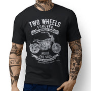 JL Soul Illustration For A Ducati Scrambler Full Throttle Motorbike Fan T-shirt - Jaxon lee