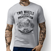 JL Soul Art Tee aimed at fans of Harley Davidson Fat Bob Motorbike - Jaxon lee