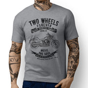 JL Soul Art Tee aimed at fans of Harley Davidson Fat Boy Motorbike - Jaxon lee