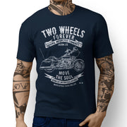 JL* Soul Art Tee aimed at fans of Harley Davidson Road Glide Motorbike - Jaxon lee