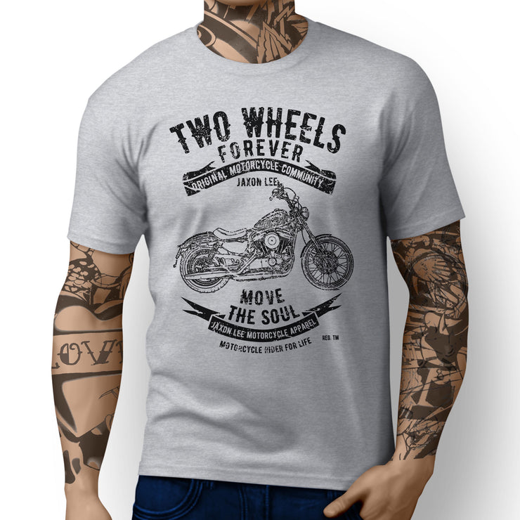 JL Soul Art Tee aimed at fans of Harley Davidson Seventy Two Motorbike - Jaxon lee