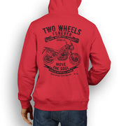 JL Soul Illustration For A Honda CRF1000L Africa Twin Motorbike Fan Hoodie