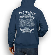 JL Soul Illustration For A Honda VTR 1000 SP1 Motorbike Fan Hoodie