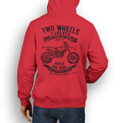 JL Soul Illustration For A Husqvarna FE 450 Motorbike Fan Hoodie