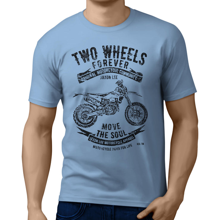 JL Soul Illustration For A Husqvarna FE 450 Motorbike Fan T-shirt