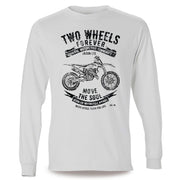 JL Soul Illustration For A Husqvarna TC 125 Motorbike Fan LS-Tshirt
