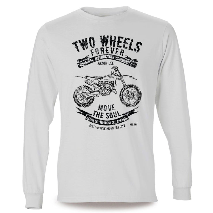 JL Soul Illustration For A Husqvarna TC 125 Motorbike Fan LS-Tshirt