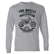 JL Soul Illustration For A Husqvarna TC 125 Motorbike Fan LS-Tshirt