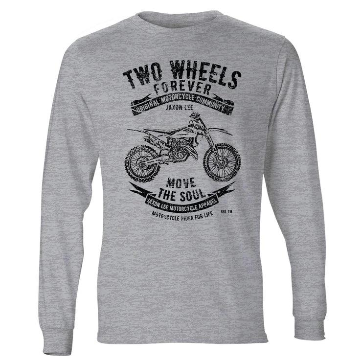 JL Soul Illustration For A Husqvarna TC 125 Motorbike Fan LS-Tshirt