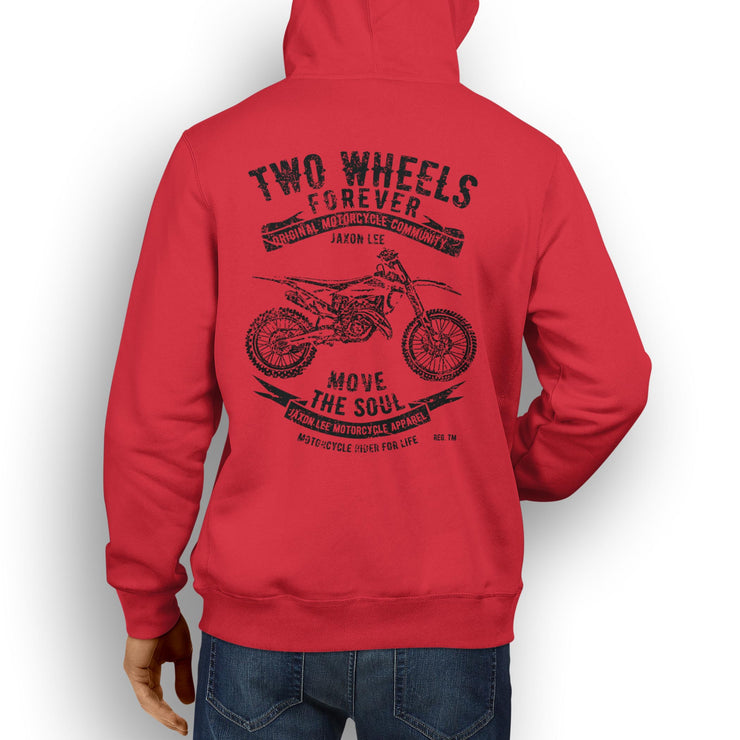 JL Soul Illustration For A Husqvarna TC 125 Motorbike Fan Hoodie