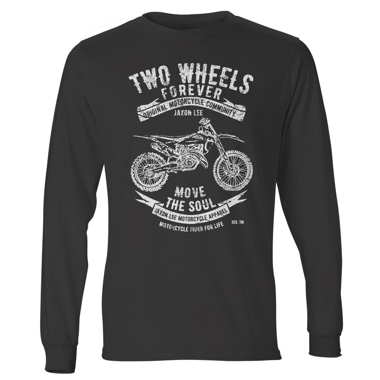 JL Soul Illustration For A Husqvarna TC 125 Motorbike Fan LS-Tshirt