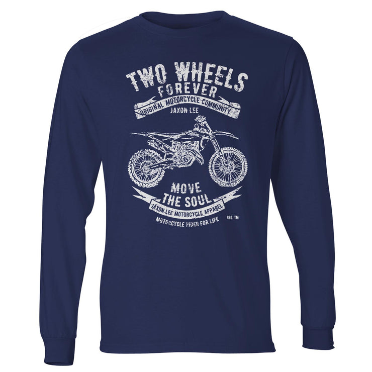 JL Soul Illustration For A Husqvarna TC 125 Motorbike Fan LS-Tshirt