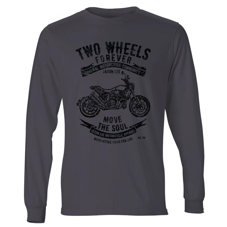 JL Soul Illustration For A Indian FTR 1200 Motorbike Fan LS-Tshirt