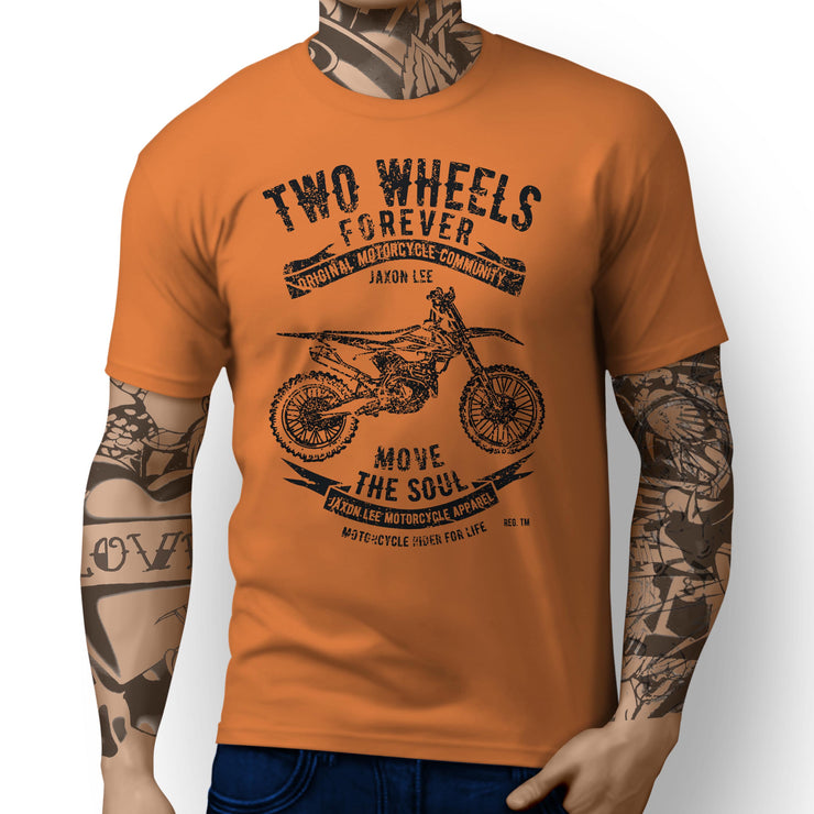 JL Soul illustration for a KTM 250 XC F Motorbike fan T-shirt