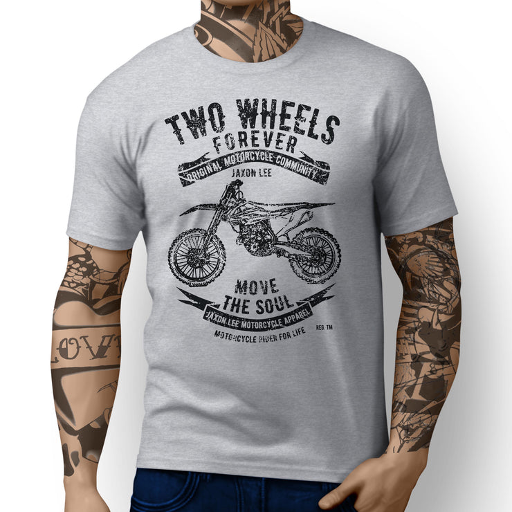 JL Soul illustration for a KTM 350 SX F Motorbike fan T-shirt