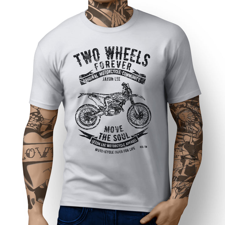 JL Soul illustration for a KTM Freeride 250R Motorbike fan T-shirt