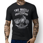 JL Soul Illustration For A Kawasaki Vulcan S Cafe Motorbike Fan T-shirt