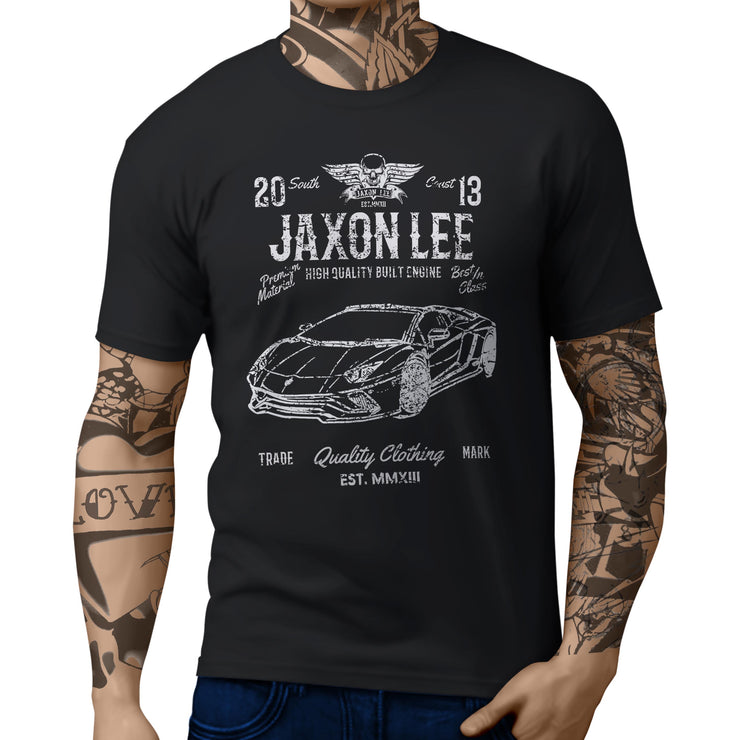 JL Soul Illustration For A Lambo Aventador S Roadster Motorcar Fan T-shirt