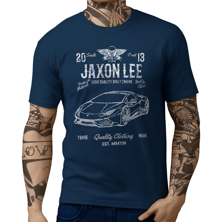 JL Soul Illustration For A Lambo Huracan Spyder Motorcar Fan T-shirt