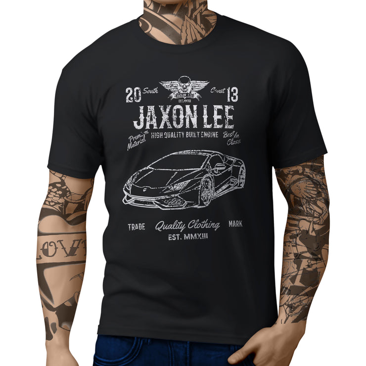 JL Soul Illustration For A Lambo Huracan Spyder Motorcar Fan T-shirt