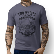 JL Soul Illustration For A Moto Guzzi V7III Stone Motorbike Fan T-shirt