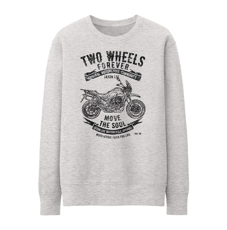 JL Soul Illustration For A Moto Guzzi V85 TT Motorbike Fan Jumper