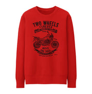 JL Soul Illustration For A Moto Guzzi V85 TT Motorbike Fan Jumper
