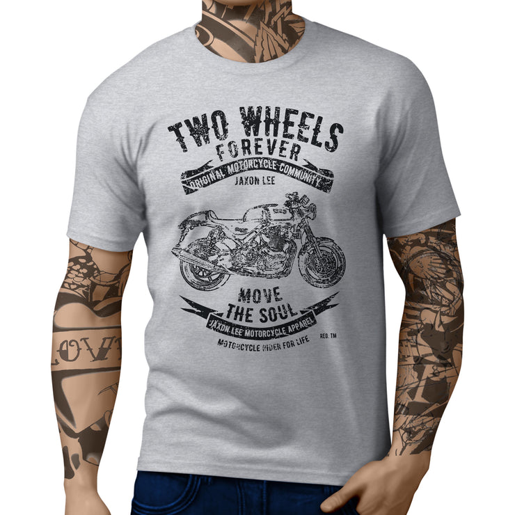 JL Soul Illustration For A Norton Commando 961 Sport Motorbike Fan T-shirt