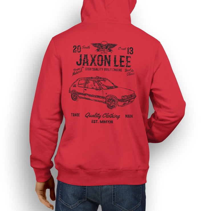 JL Soul Illustration For A Peugeot 205 GTI 1.9 Motorcar Fan Hoodie