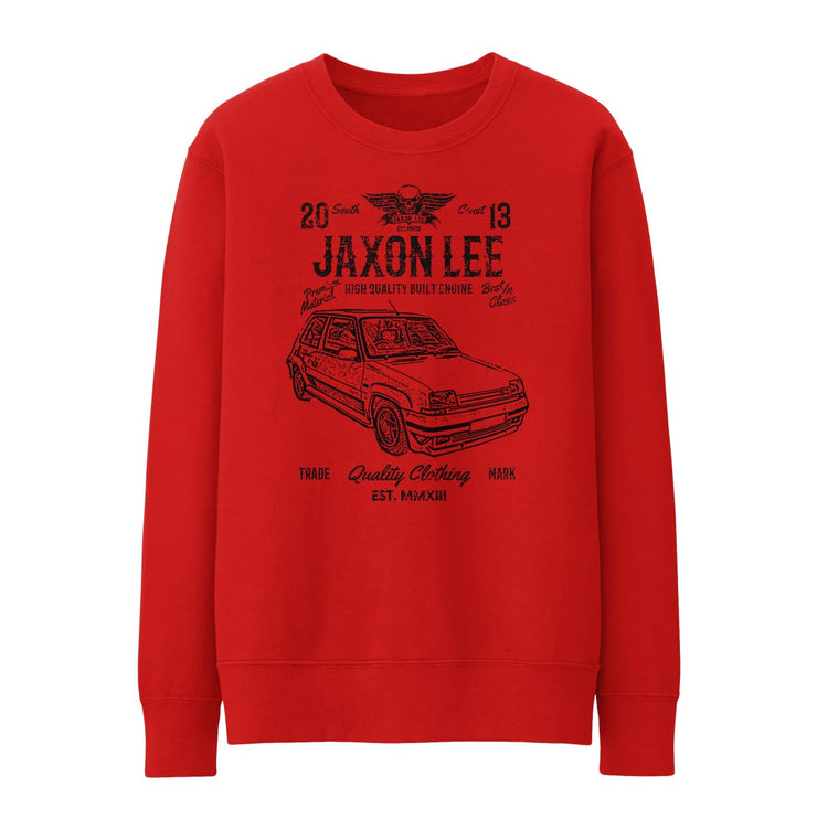 JL Soul Illustration For A Renault 5 GT Turbo Motorcar Fan Jumper