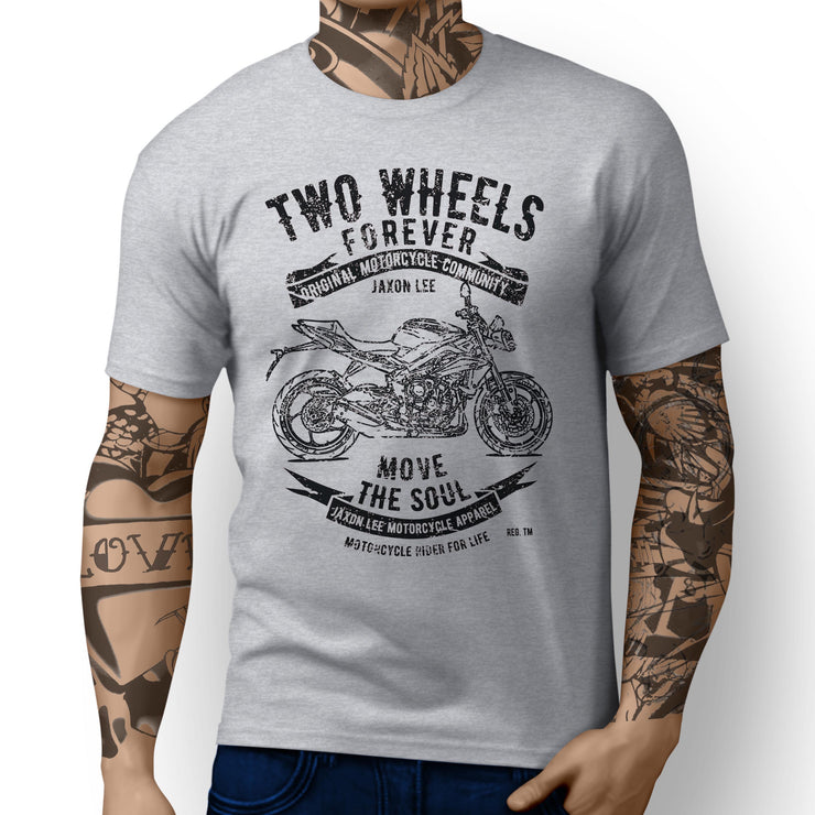 JL Soul Illustration For A Triumph Street Triple 2016 Motorbike Fan T-shirt - Jaxon lee
