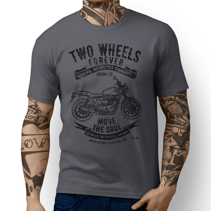 JL Soul Illustration For A Triumph Street Twin Motorbike Fan T-shirt - Jaxon lee