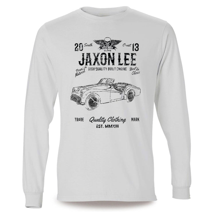 JL Soul Illustration For A Triumph TR3 B 1962 Motorcar Fan LS-Tshirt