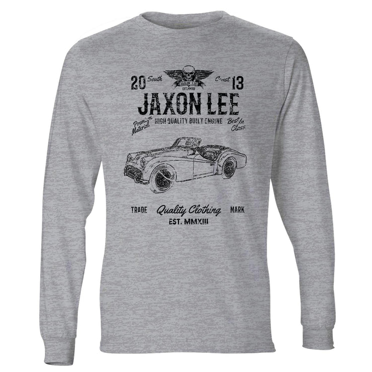 JL Soul Illustration For A Triumph TR3 B 1962 Motorcar Fan LS-Tshirt