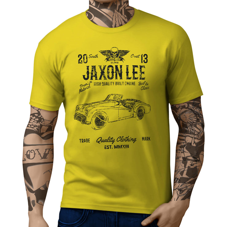 JL Soul Illustration For A Triumph TR3 B 1962 Motorcar Fan T-shirt